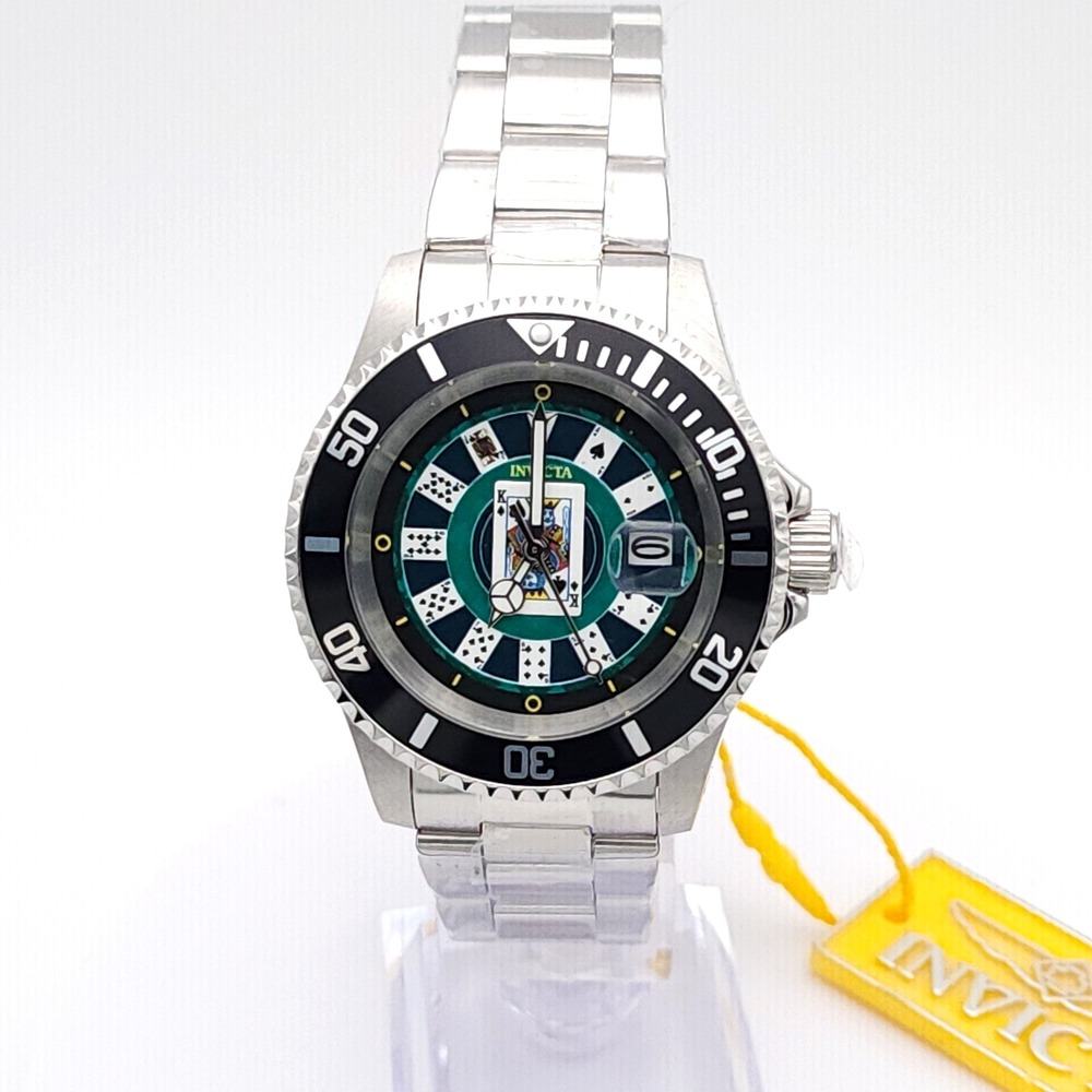 Invicta Pro Diver 50524 Men's Quartz Watch Two Tone Steel Black Bezel 200 m New - Picture 3 of 16